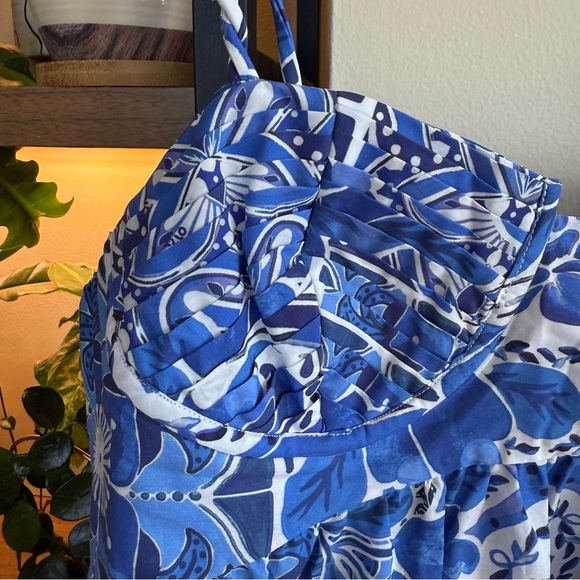 NWT FARM Rio Blue Tile Dream Sleeveless Maxi Dress Size Large - Picture 6 of 12